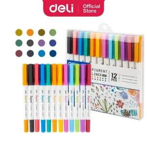 Dual Tip Pigment Liner Marker Pens DL-EU302