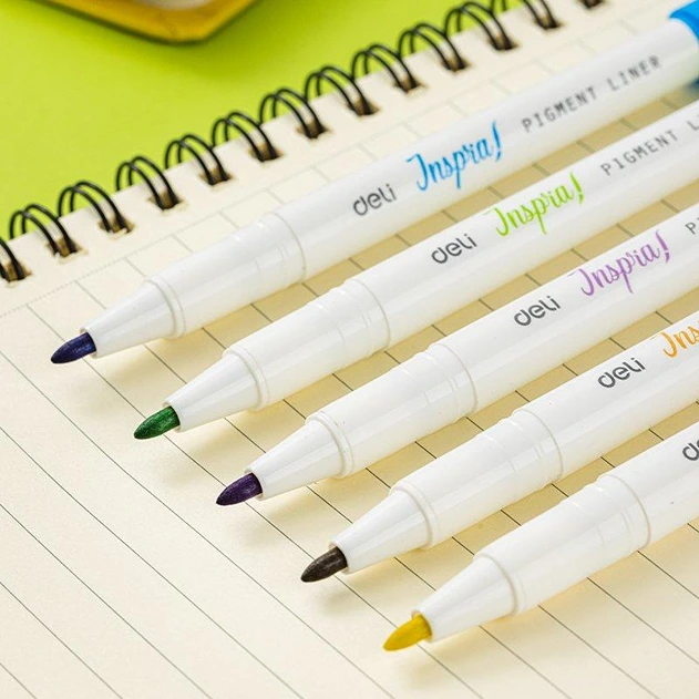 Dual Tip Pigment Liner Marker Pens DL-EU302 - Image 3