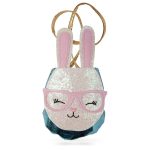 Bunny Wallet-Purse Metallic Pink Blue