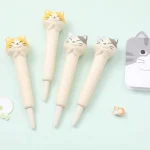 Squishy Gel Ink Roller - Blue - Fine Tip (0.5mm) Cat Design IG3720