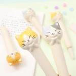 Squishy Gel Ink Roller - Blue - Fine Tip (0.5mm) Cat Design IG3720
