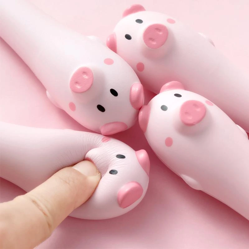 Squishy Gel Ink Roller - Blue - Fine Tip (0.5mm) Pig Design IG3725 - Image 3
