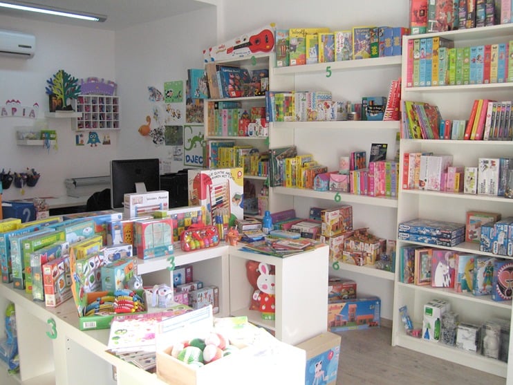 sunny and bright in the early days of the shop