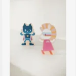 Set with 5 wooden superhero figures LI83290
