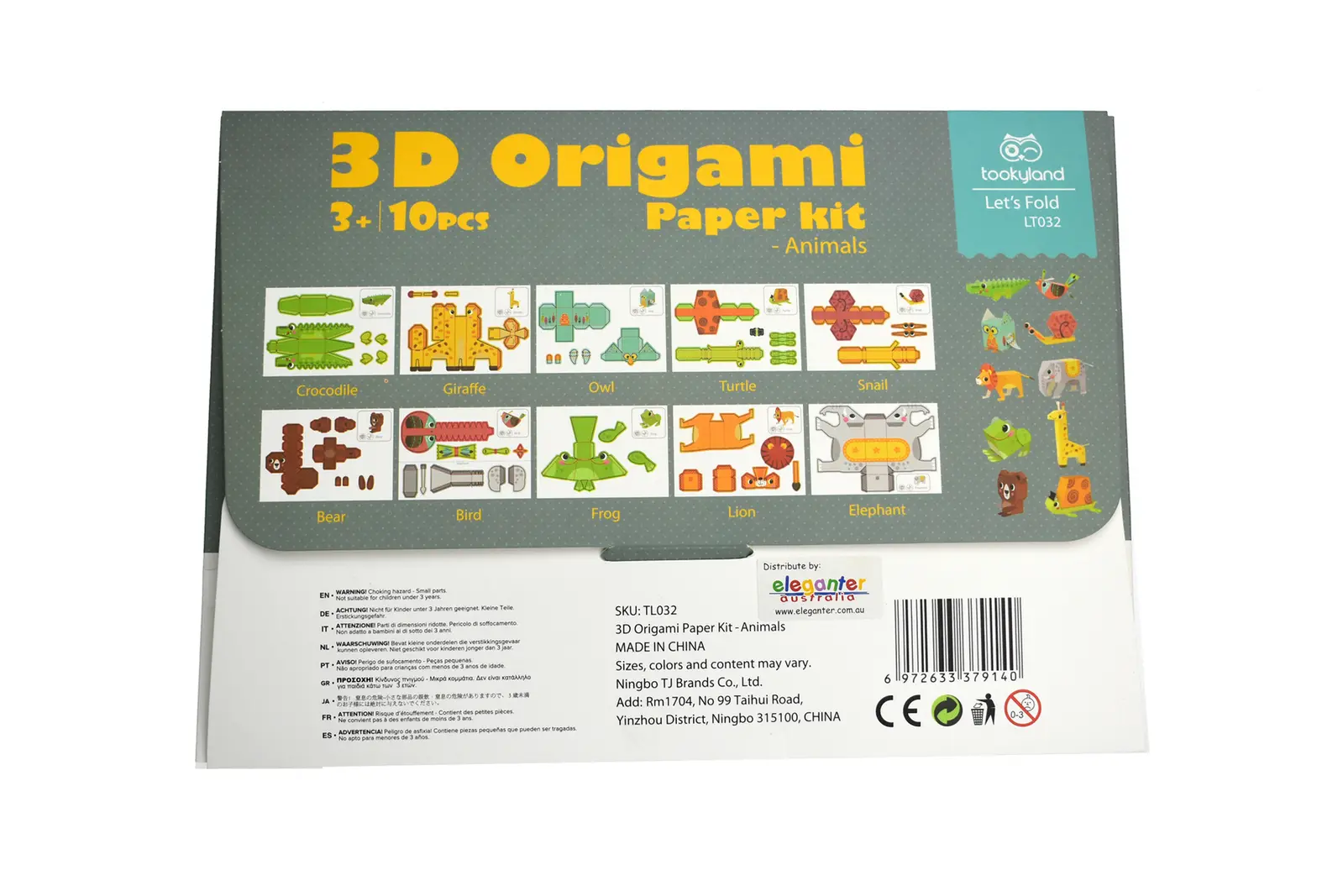 3D Origami Animals Set LT032 - Image 3