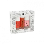 Kids' set of 2 Dori-Flamingo nail polishes + 1 Peach lip gloss MA-301