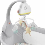 Rainbow Showers Bassinet to Bedside Mobile with Music and Rotating Rainbow MTHBP40