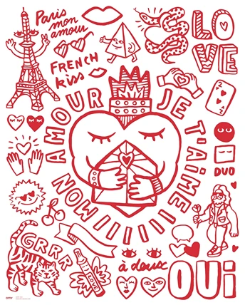 Amour coloring poster-map OMY-MAP14 - Image 3