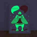 Glow-in-the-Dark Owl Poster OMY-PHOP02