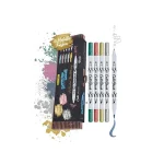 Set Calli.Brush Pen Markers 5 pcs Metallic Edition - Online