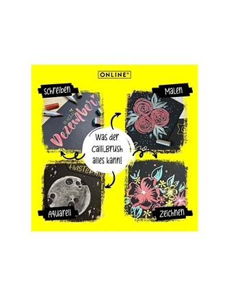 Set Calli.Brush Pen Markers 5 pcs Metallic Edition - Online ON19089 - Image 3