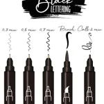 Black.Lettering Pens