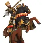 Black and Gold King Richard and Horse