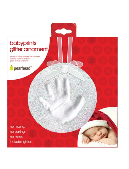 Baby Handprint Ornament with Glitter PH-50019 - Image 3