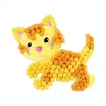 Crafts with Cards and Corn Starch Sponges – 6 pcs – Animals PLM-160182