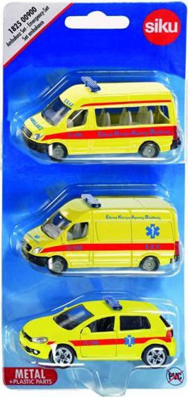 Siku Set of Toy Cars Greek Health Vehicles for 3+ Years SIGR1825 - Image 3