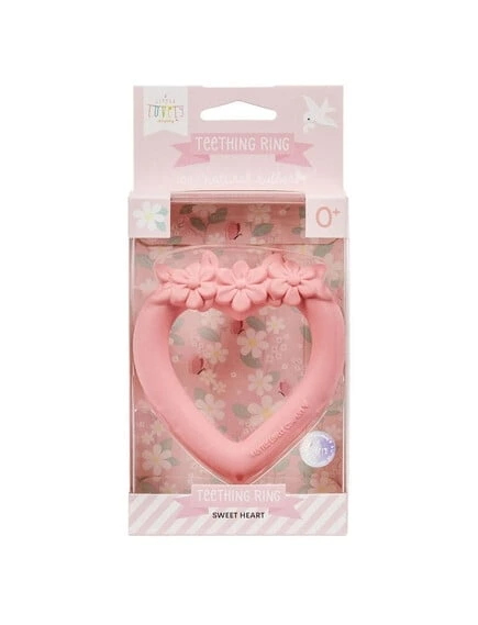Teething Ring Sweet Heart Pink TRSHPI10 - Image 5