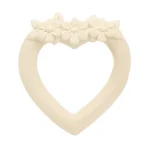 Teething Ring Sweet Heart Cream