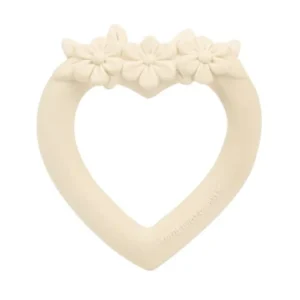 Teething Ring Sweet Heart Cream