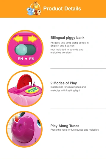 Pull Along Counting Piggy Bank WF250201 - Image 3