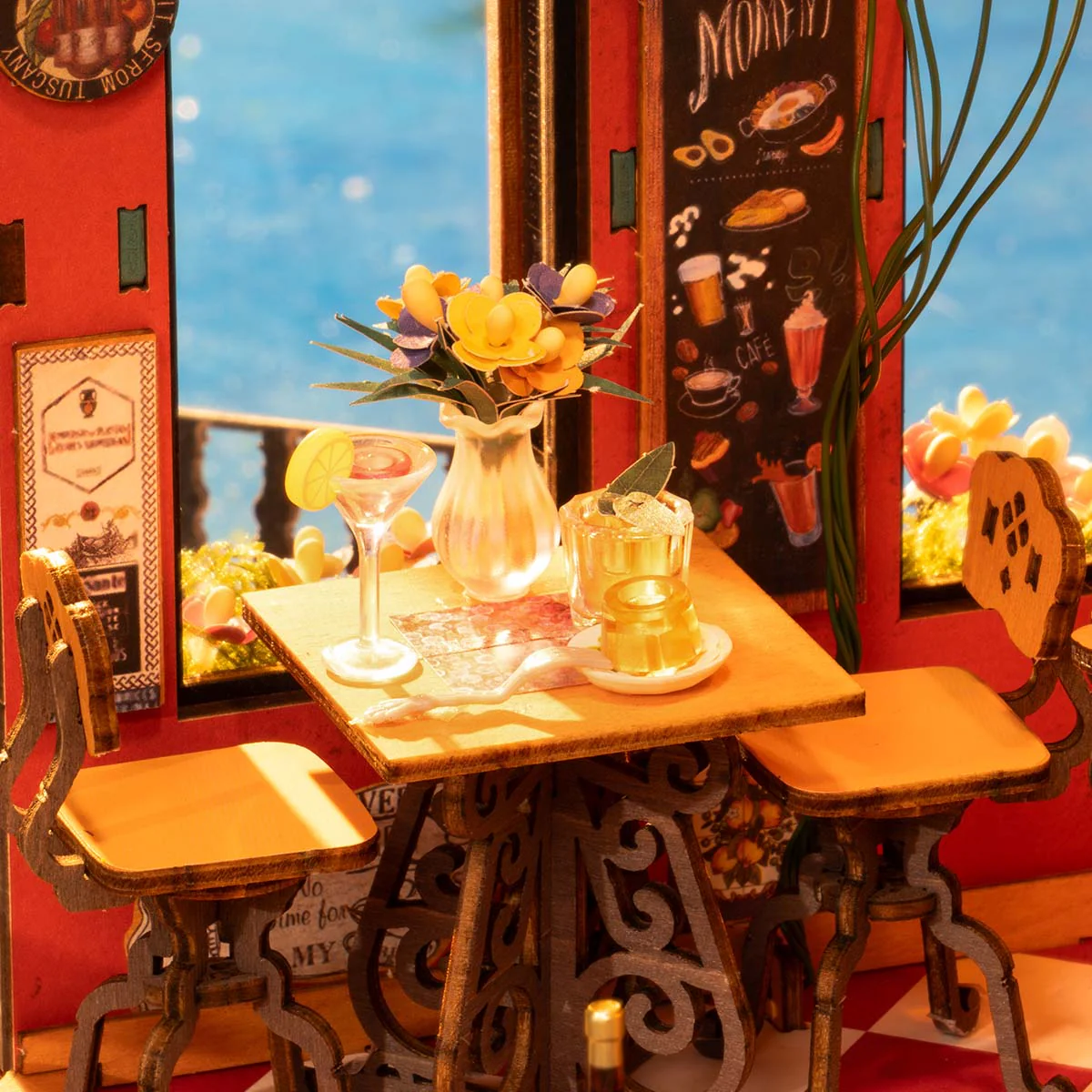 Cheers Bar & Dining DIY Miniature House DG173 - Image 3