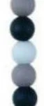 Silicon Pacifier Clip - Teether (dark blue)